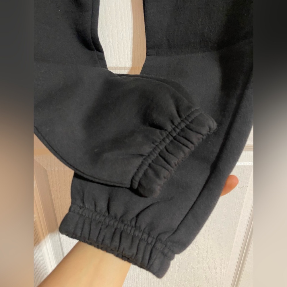 NWT My Boyfriends Closet Cotton Inner Jaw String Warm Black Sweatpants Size XS - Picture 5 of 10